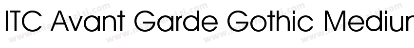 ITC Avant Garde Gothic Medium字体转换
